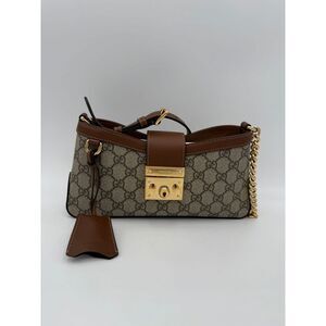 Gucci GUCCI PADLOCK GG Supreme Shoulder Women's Bag (Pre-Owned)
